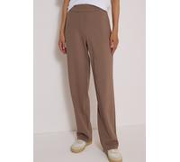 Dehnbund-Hose CECIL, Damen, Gr. XS, Länge 32, earthy taupe, Stoff, 61% Viskose, 32% Polyamid, 7% Elasthan, unifarben, loose fit lang, Hosen, softer Materialmix (69556518-XS) earthy taupe