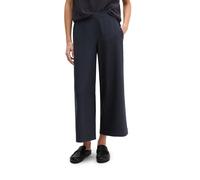 Dehnbund-Hose MARC O'POLO "MARGO Wide", Damen, Gr. 40, N-Gr, martime blau, Web, Obermaterial: 90% Lyocell, 10% Leinen, relaxed fit, Hosen, Model Margo wide aus Lyocell-Leinen-Mix, elastischer Bund (69