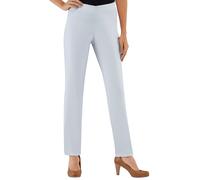 Dehnbund-Hose STEHMANN, Damen, Gr. 20, Kurzgrößen, blau (hellblau), 72% Viskose, 25% Polyamid, 3% Elasthan, unifarben, lang, Hosen, Topseller (892066-20) hellblau