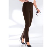Dehnbund-Hose STEHMANN, Damen, Gr. 20, Kurzgrößen, braun, 72% Viskose, 25% Polyamid, 3% Elasthan, unifarben, lang, Hosen, Topseller (339328-20) braun