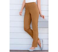 Sheego Hose mit Dehnbund, Viskose-Qualität 21 cognac