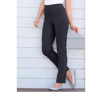 Dehnbund-Hose STEHMANN, Damen, Gr. 22, Kurzgrößen, blau (marine), 72% Viskose, 25% Polyamid, 3% Elasthan, unifarben, lang, Hosen, Topseller (447134-22) marine