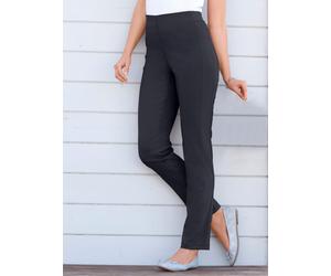 Dehnbund-Hose STEHMANN, Damen, Gr. 23, Kurzgrößen, blau (marine), 72% Viskose, 25% Polyamid, 3% Elasthan, unifarben, lang, Hosen, Topseller (447134-23) marine