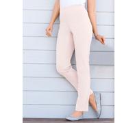 Dehnbund-Hose STEHMANN, Damen, Gr. 235, Extrakurzgrößen, rosa (rosé), 72% Viskose, 25% Polyamid, 3% Elasthan, unifarben, lang, Hosen, Topseller (28223609-235) rosé