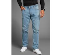 Dehnbund-Jeans ARIZONA "Paul", Herren, Gr. 62, N + U Gr, blau (bleached), Obermaterial: 81% Baumwolle, 17% Polyester, 2% Elasthan, Basic, bequem lang, Jeans, elastischer Dehnbund, Comfort-Fit, gerader