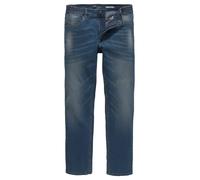 Dehnbund-Jeans ARIZONA "Paul", Herren, Gr. 66, N + U Gr, blau (blau used), Obermaterial: 81% Baumwolle, 17% Polyester, 2% Elasthan, Basic, bequem lang, Jeans, elastischer Dehnbund, Comfort-Fit, gerade