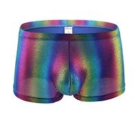 DeHolifer Boxershorts Herren Unterhosen Männer Regenbogen Unterwäsche Herren Unterhosen Underwear Men Sexy String Tanga Herren Retroshorts Kurze Hosen Höschen