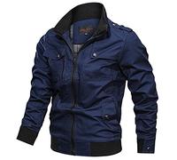 DeHolifer Vintage Jacke Herren Winter Herbst Arbeitsjacke Arbeitsjacke Übergangsjacke Cargo Jacken Männer Winterjacke Casual Softshelljacke Motorradjacke Outdoorjacke Mantel
