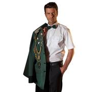 Deitert Schützenhemd - Pilotenhemd Kurzarm weiß Slim Fit 40