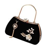 DEKKRYNFV Anspruchsvolle Abendtasche Leichtes Design Schultertasche Abnehmbarer Kettenriemen Cocktail Party Begleiter Luxus Handtasche