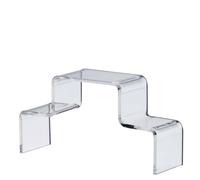 Deko Treppe, Acryl, 175 x 50 x 90 mm | transparent | doppelseitig, Acryl (PMMA)