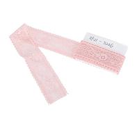 Dekoratives Spitzenband aus Nylon mit Wellenmuster in Rosa, 3 cm breit, 9,1 m lang, für Zuhause, Nähen, Dekoration