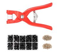 DELAESI Sicherheitsaugen für Häkeltiere 150 Stück Puppenaugen Safety Eyes mit Unterlegscheiben und Werkzeug Häkel Augen Knopfaugen für Puppenherstellung Spielzeuge Zubehör DIY (6-12 mm)