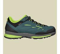 Lowa Wanderschuhe Delago Low GTX (Trekking, Veloursleder, wasserdicht) 2025 petrolblau/limonengrün Herren, Größe Euro (US) 46,5 (12,5)