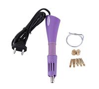 Delaman Hot Fix Applikator mit 7 Spitzen zum Verzieren von Kleidung Textilien Leder Verschönerung Werkzeuge 110-240 V EU Stecker (Color : Purple)