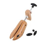 DELFA Buchenholz Schuhdehner 1 Stück Gr. S 34-36 Damen, Schuhweiter, Schuhstrecker mit 2-Wege Mechanik aus Metall, Weite und Länge dehnbar