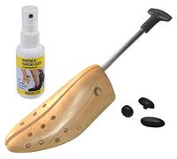 DELFA Schuhdehner Gr. 41-43 Herren, Schuhweiter, Schuhstrecker aus Buchenholz und Metall Mechanik inklusive Lederdehner Pumpspray Shoe Eze