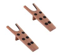 DELFA Stiefelknecht Stiefelausziehhilfe - 1 oder 2 Stück - Aus echtem europäischem Buchenholz - 6 Anti-Rutsch Noppen