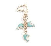 Delfin Schlüsselanhänger Glitzer, Dolphin Keychains, Meerestier Anhänger, Taschen Koffer Rucksäcke Zubehör