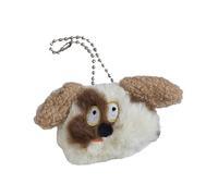 Delightful Scruffy Dog Plush Brosche Anhänger Soft Key Ornament Texture Badge Suitable for Animal Lovers Keychain, Brosche, Wie beschrieben