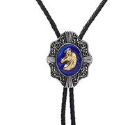 DELIGUO Bolotie Für Herren - Tang-Gras-Tier, Western-Cowboy, Kostümzubehör, Schmuck, Persönlichkeit, Amerikanische Halskordel, Modischer Anhänger Für Männer Und Frauen, Pferd, Einheitsgröße