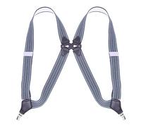 DELIGUO Herren Hosenträger - Hosenträger Für Männer, Seitlicher Clip-Stil, 3,5 cm Breit, Strapazierfähig, Hoch, Verstellbar, Elastischer Hüft-Clip, Hosenträger, Papa-Geschenke, Grau, 3,5 cm