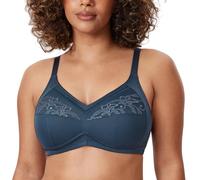 DELIMIRA Damen Mastektomie BH nach Brust op BH ohne Bügel Baumwolle Vollschalen für Große Brust Sargasso 90B