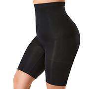 DELIMIRA Damen Miederhose mit Bein Miederpants Hohe Taille Bauch Weg Formender, Schwarz, 44