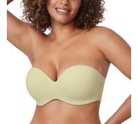 DELIMIRA Damen Trägerloser BH Große Brüste Bügel Tshirt BH mit Geformte Cups Multiway Seeschaum Grün 75G