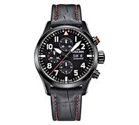 Delma Flieger-/Herrenuhr analog Automatik-Lederarmband - 407044