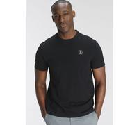DELMAO Kurzarm, Regular Fit, basic, aus 100% Baumwolle (83532148-XXL) schwarz