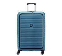 Delsey Freestyle Spinner 76 cm - mit Frontöffnung - Erweiterbar 100/109 Liter - 76x50.5x31.5/34 cm - blau