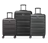 DELSEY PARIS Air Armour 4DR Expandable Trolley Set Black
