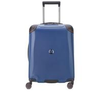 Delsey Cactus 4-Rollen-Kabinentrolley Slim Line mit USB-Anschluss 55 cm blau