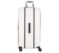 Delsey Paris Cadence 4 Rollen Trolley 80 cm mit Dehnfalte weiss