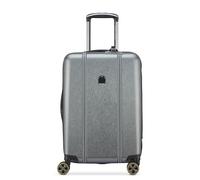 DELSEY Paris Cadence Hardside Erweiterbares Gepäck mit Spinnrollen, Silberfarben gebürstet, Checked-Large 28 Inch, Cadence Hardside Erweiterbares Gepäck mit Spinnrädern