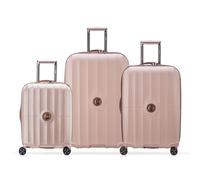 Delsey Paris Carrousel 4 Rollen Kofferset 3-teilig mit Dehnfalte pink