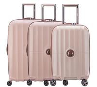 Delsey Paris Carrousel 4 Rollen Kofferset 3-teilig mit Dehnfalte pink