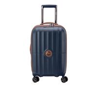 DELSEY PARIS Carrousel Expandable 4 Double Rolls Cabine Trolley 55 Marine Blue