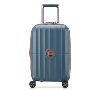 DELSEY PARIS Carrousel Expandable 4 Double Rolls Cabine Trolley 55 Ultramarine Blue