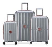 DELSEY PARIS Carrousel Expandable 4 Double Rolls Trolley L / M / S Platin