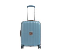 Delsey Paris Carrousel Slim Line 4-Rollen Trolley blaugrau, Polycarbonat, 40 x 55 x 20cm