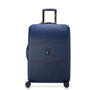DELSEY PARIS Chatelet Hardside Gepäck mit Spinnrollen, Navy, Checked-Medium 24 Inch, No Brake, Chatelet Hartschalengepäck mit Spinnrollen