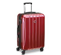 DELSEY Paris Helium Aero Hardside Erweiterbares Gepäck mit Spinnrollen, Ziegelrot, Checked-Medium 25 Inch, Helium Aero Hardside Erweiterbares Gepäck mit Spinnrollen