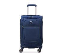DELSEY PARIS Helium DLX Softside Erweiterbares Gepäck mit Spinner-Rädern, Marineblau, Checked-Medium 25 Inch