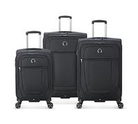 DELSEY PARIS Helium DLX Softside Erweiterbares Gepäck mit Spinner-Rädern, Schwarz, 3-Piece Set (20/25/29)