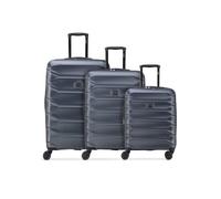 Delsey Paris Meteor 4 Rollen Kofferset 3-teilig mit Dehnfalte blau