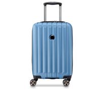Delsey Kabinentrolley Longitude 55 cm – Hartschalenkoffer, 4 Rollen, Dehnfalte – Blau