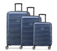 Delsey Paris Meteor 4 Rollen Kofferset 3-teilig mit Dehnfalte blau