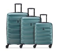 Delsey Paris Meteor 4 Rollen Kofferset 3-teilig mit Dehnfalte petrol